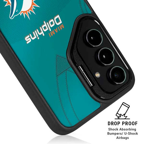 NFL Miami Dolphins Team Jersey Galaxy S25 Ultra Kickstand Case
